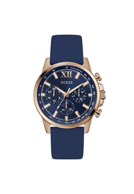Relojes Guess Hombre Walker. Silicona Azul GW0913G1