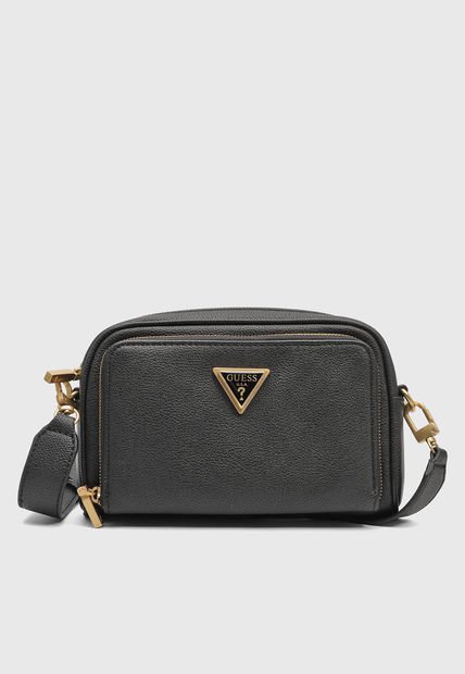 Bolso Manos Libres Negro-Bronce GUESS Cosette