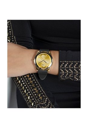 Reloj Guess Mujer G-Twist. Silicona Negro W0911L3