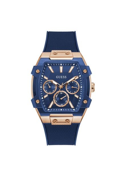 Reloj Guess Hombre Phoenix. Silicona Azul GW0956G4