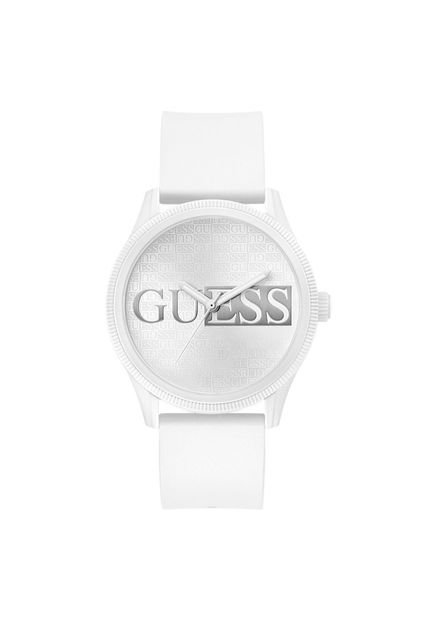 Relojes Guess Hombre Reputation. Silicona Blanco GW0780G1