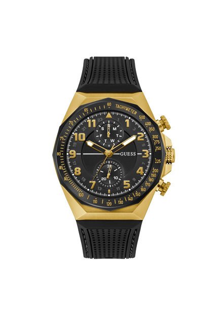 Relojes Guess Hombre D1. Silicona Negro GW0902G1