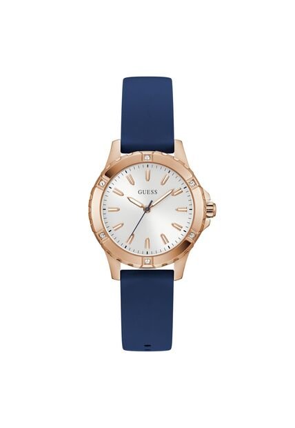 Reloj Guess Mujer Mist. Silicona Azul GW0949L3