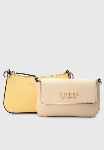 Bolso Manos Libres GUESS Abbie Mini Amarillo Guess