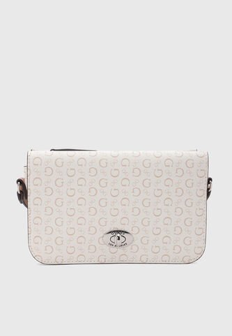 Bolso Manos Libres GUESS Burnaby Mini Marfil Guess