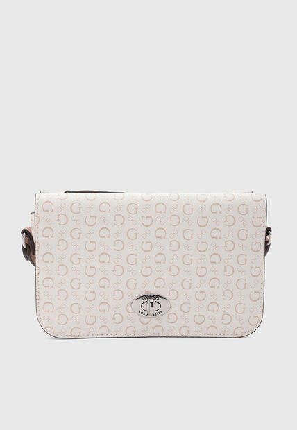 Bolso Manos Libres GUESS Burnaby Mini Marfil