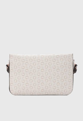 Bolso Manos Libres GUESS Burnaby Mini Marfil