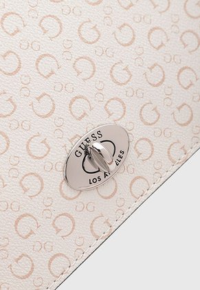 Bolso Manos Libres GUESS Burnaby Mini Marfil