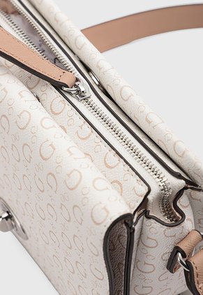 Bolso Manos Libres GUESS Burnaby Mini Marfil
