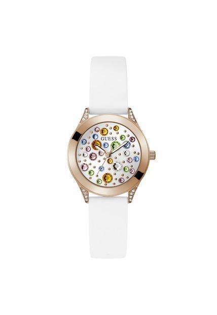 Relojes Guess Mujer MINI WONDERLUST. Silicona Blanco GW0678L4