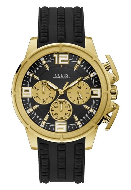 Reloj Guess Apollo/W1115G1 - Negro Con Dorado