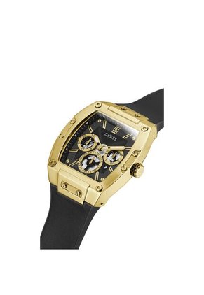 Reloj Guess Hombre Phoenix. Silicona Negro GW0202G1