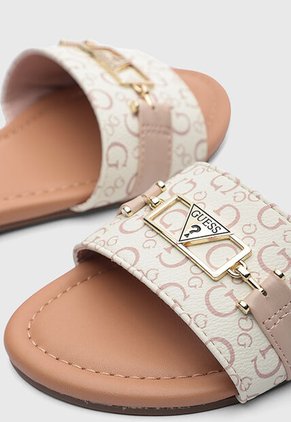 Sandalias Planas GUESS Livvian Marfil