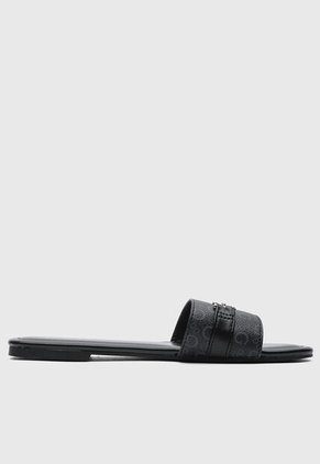 Sandalias Planas GUESS Livvian Negro