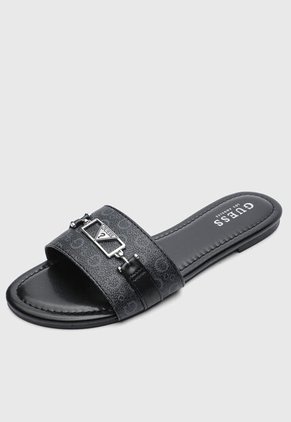 Sandalias Planas GUESS Livvian Negro