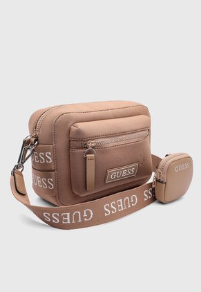 Bolso Manos Libres GUESS Garnon Taupé