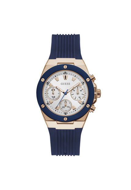 Relojes Guess Mujer Athena. Silicona Azul GW0030L5