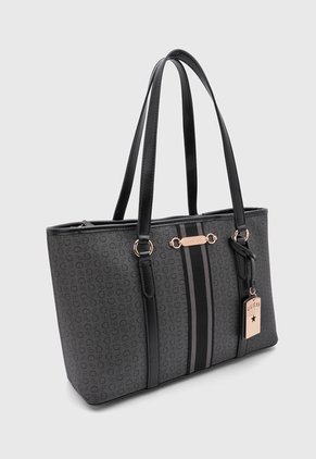 Bolso Guess Raquel Carryall Gris Oscuro