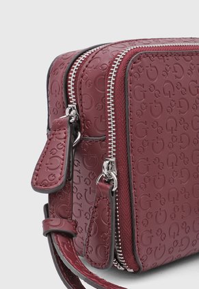 Bolso Manos Libres GUESS Lisa Mini Vinotinto