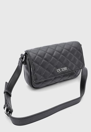 Bolso Manos Libres GUESS Wester Flap Negro