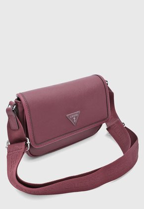 Bolso Manos Libres GUESS Viviette MIni Borgoña