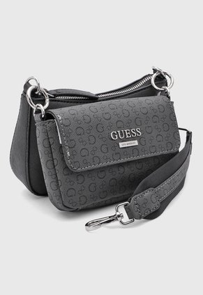 Bolso Manos Libres Guess Koi Mini Gris Oscuro