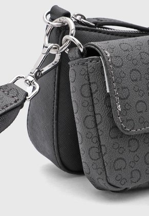 Bolso Manos Libres Guess Koi Mini Gris Oscuro