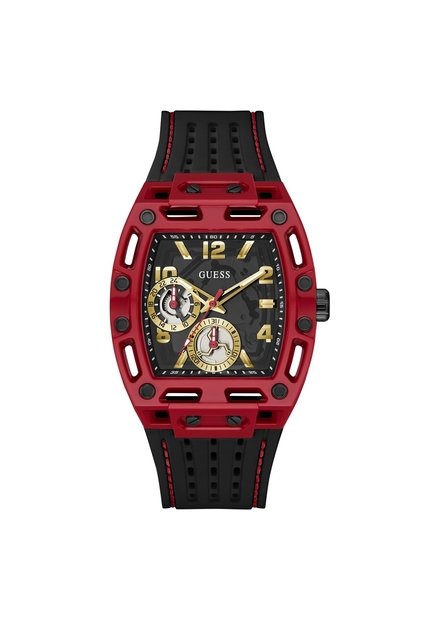 Reloj Guess Hombre Phoenix. Silicona Negro GW1146G1