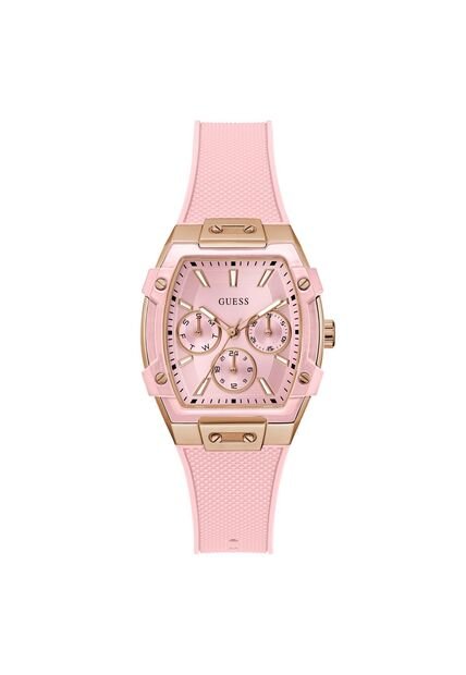 Reloj Guess Mujer Sparkling Pink. Silicona Rosado GW0032L7