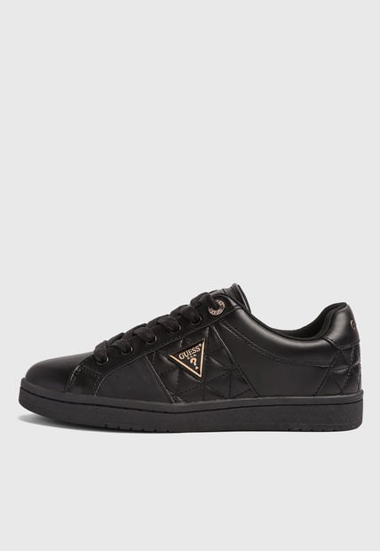 Tenis Negro-Dorado GUESS Larvin