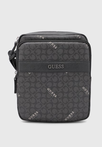 Bolso Manos Libres Guess Turi Gris Oscuro