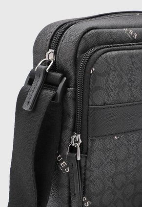 Bolso Manos Libres Guess Turi Gris Oscuro