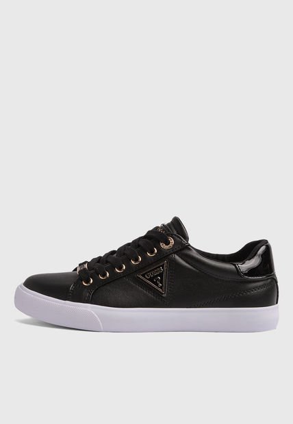 Tenis Negro-Blanco-Dorado GUESS River