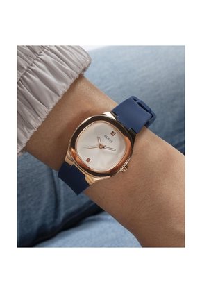Reloj Guess Mujer Eve. Silicona Azul GW0658L3