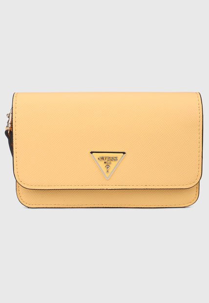 Billetera Naranja-Plateado GUESS Laurel