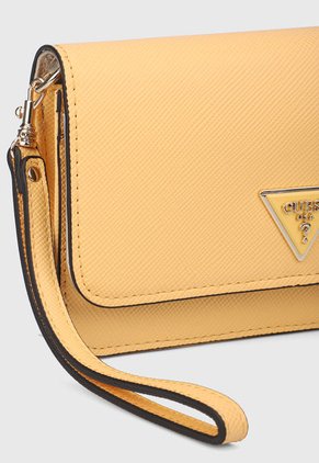 Billetera Naranja-Plateado GUESS Laurel