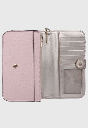 Billetera Palo de Rosa-Dorado GUESS Laurel