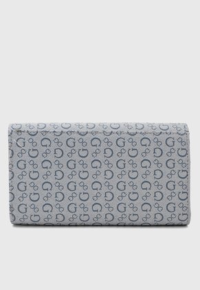 Billetera Denim GUESS Abbas SLG Azul Claro