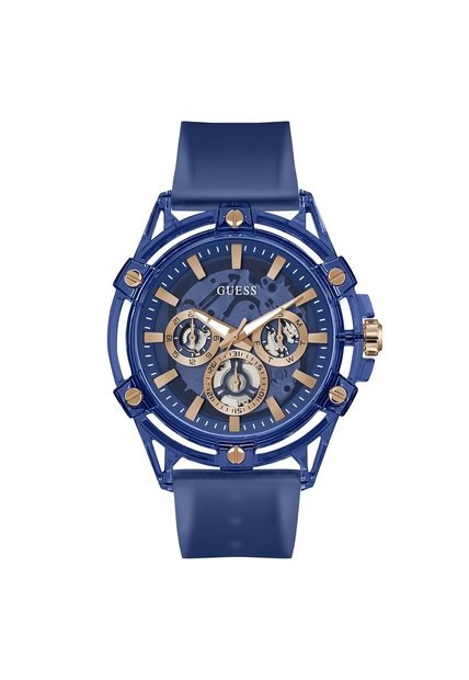 Reloj Guess Hombre King. Silicona Azul GW1142G3