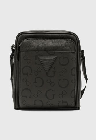 Bolso Manos Libres Gris Oscuro-Negro GUESS Guess