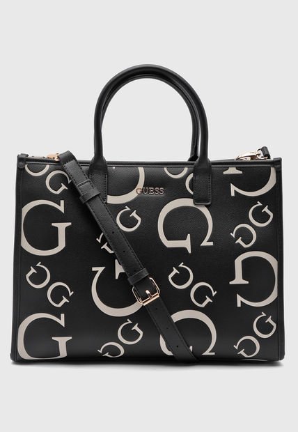 Bolso  Negro-Marfil GUESS