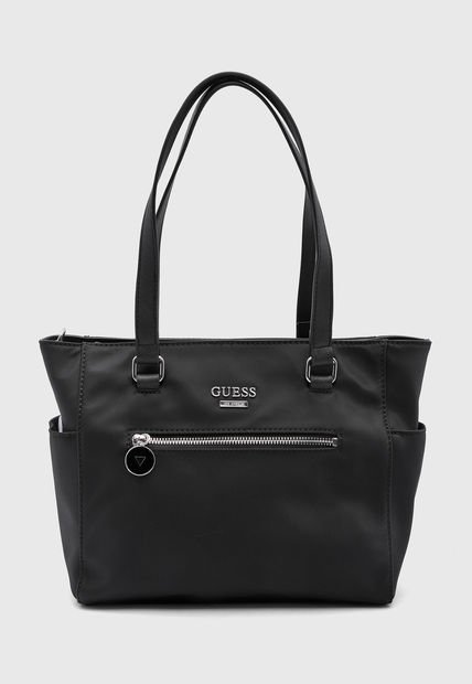 Bolso Manos Libres Negro-Marfil GUESS