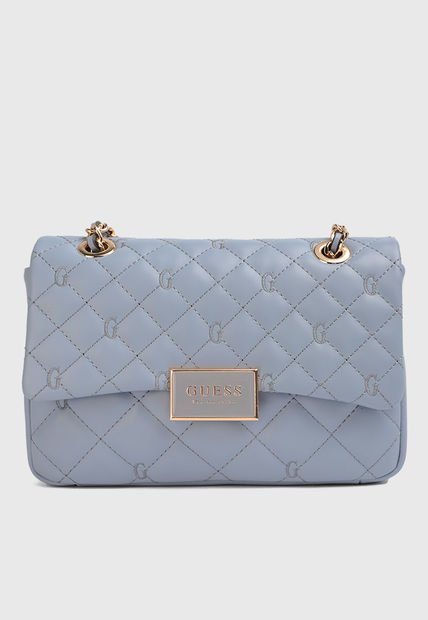 Bolso Celeste Claro-Dorado GUESS
