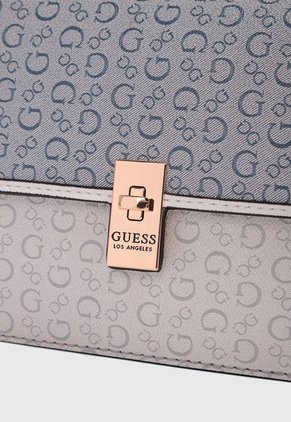 Bolso Marfil-Gris-Azul Raf GUESS