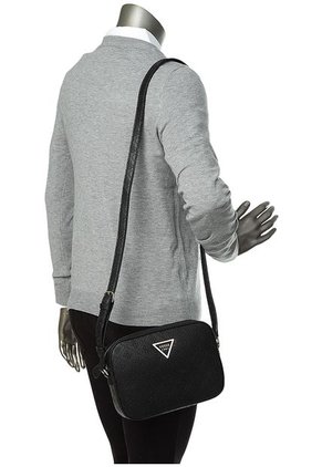 Bolso Manos Libres Negro GUESS Crossbody Top Zip