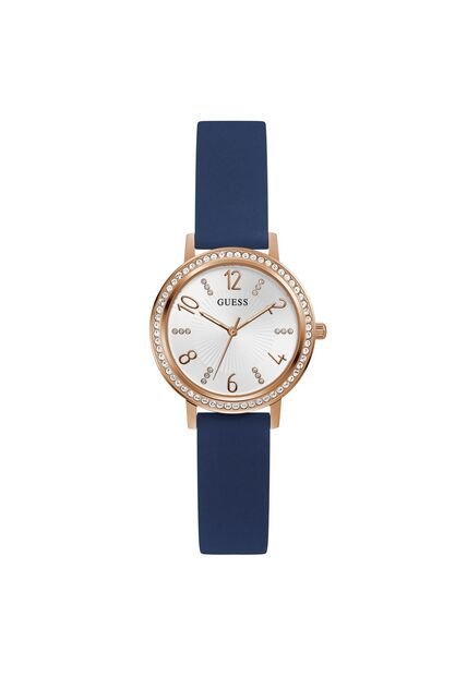 Reloj Guess Mujer Tri Luxe. Silicona Azul GW0591L1
