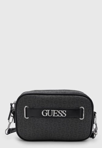 Bolso Manos Libres GUESS Danica Mini Gris Oscuro Guess