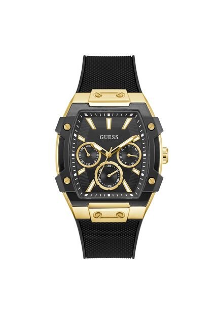 Reloj Guess Hombre Phoenix. Silicona Negro GW0956G2