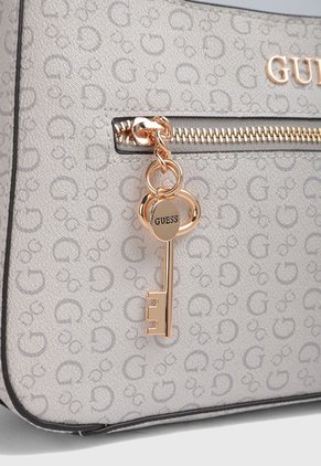 Bolso Blanco-Gris Raf GUESS