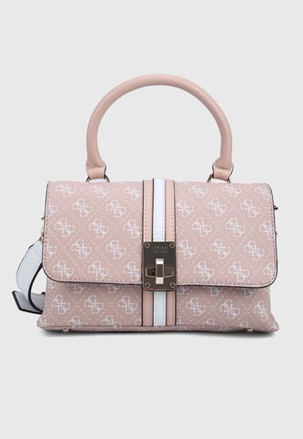 Guess - Bolso Fucsia-Beige GUESS